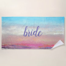 Bride Beach pasta Sunset Beach Towel