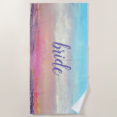 Bride Beach pasta Sunset Beach Towel Strandlaken (Voorkant)