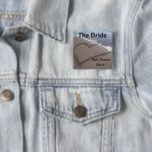 Bride Beach Wedding Button (In situ)