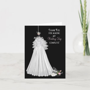 BRIDE BEDANKT U DANK MET KARTJES - WEDDING