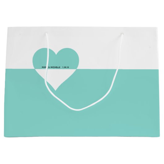 Bride & Bedrijf voor altijd Jij & ik Shower Party Groot Cadeauzakje (Voorkant)