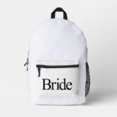 Bride Bedrukte Rugzak (Voorkant)