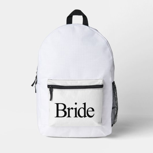 Bride Bedrukte Rugzak (Voorkant)