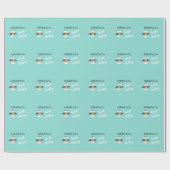 Bride Birthday Celebrate Tiara Party gepersonalise Cadeaupapier (Vlak)