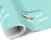 Bride Birthday Celebrate Tiara Party gepersonalise Cadeaupapier (Rol Hoek)