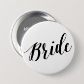 Bride Black Script Button (Voorkant /achterkant)