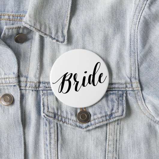 Bride Black Script Button (In situ)