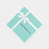 Bride Blauwgroen Blauwe Shower Persoonlijke Tiara Servetten (Hoek)