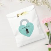 BRIDE Blauwgroen Blue Celebration Shower Party Bedankzakje (Gezegeld)