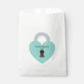 BRIDE Blauwgroen Blue Celebration Shower Party Bedankzakje (Voorkant)