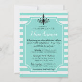 Bride Blauwgroen Blue Tea Bridal Brunch Shower Par (Voorkant)