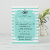 Bride Blauwgroen Blue Tea Bridal Brunch Shower Par (Staand voorkant)