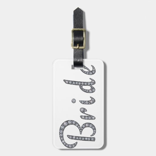 Bride bling bagagelabel (Voorkant verticaal)