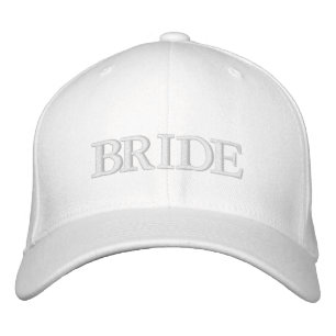 Bride blush roze witte elegant chic geborduurde pet