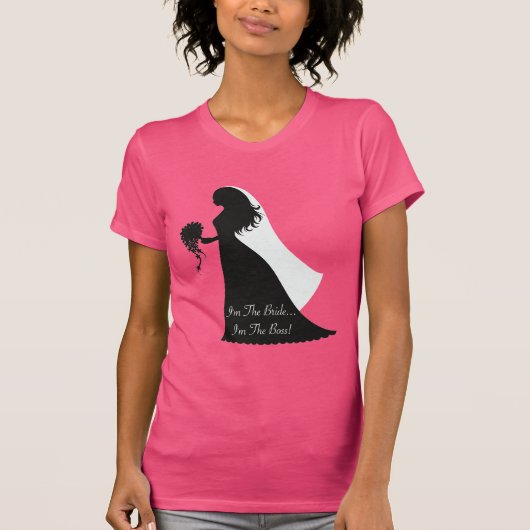 Bride Boss Silhouette T-shirt (Voorkant)