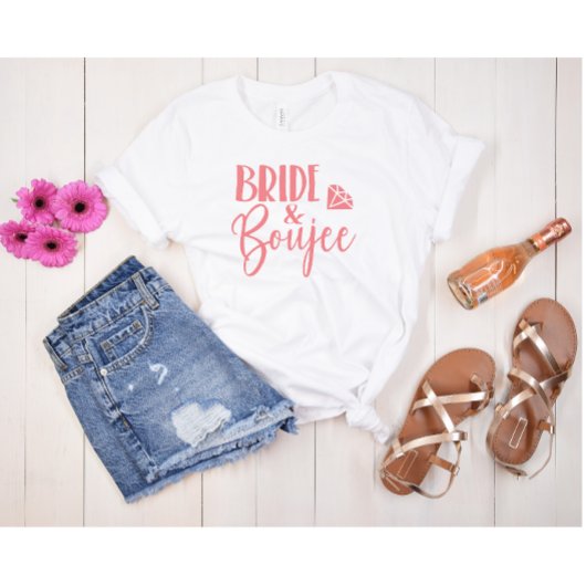 Bride + Boujee Bachelorette Party Group Tri-Blend Shirt