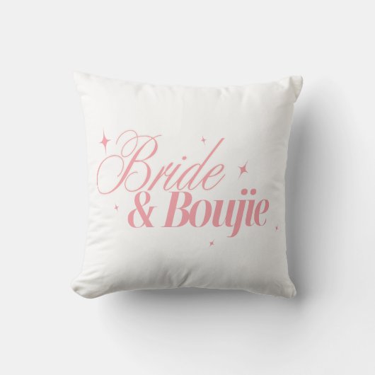 Bride & Boujie Design | Vrouwelijke Bruidsmeisjesu Kussen (Voorkant)