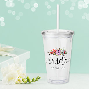 Bride Bouquet Acryl Drinkbeker