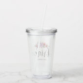 Bride Bouquet Acryl Drinkbeker (Achterkant)
