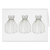 Bride Bridal Gown Kaart (Voorkant Horizontaal)