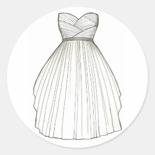 Bride Bridal Gown Stickers