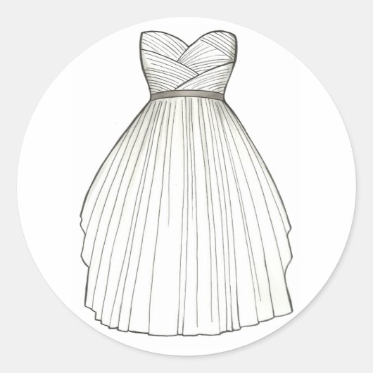 Bride Bridal Gown Stickers (Voorkant)