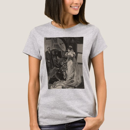  Bride, Bridal-portret met fotograaf T-shirt (Voorkant)