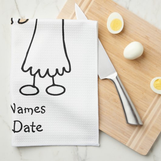 Bride-Bride dat ik wel doe Theedoek (Quarter Fold)