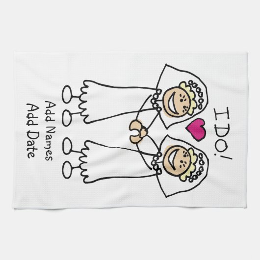 Bride-Bride dat ik wel doe Theedoek (Horizontaal)