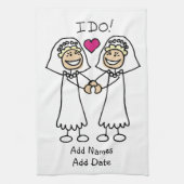 Bride-Bride dat ik wel doe Theedoek (Verticaal)