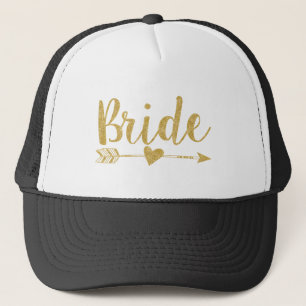 Bride Bride Tribe Golden Glitter Print Trucker Pet
