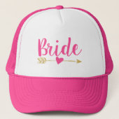 Bride|Bride Tribe|Roze Trucker Pet (Voorkant)