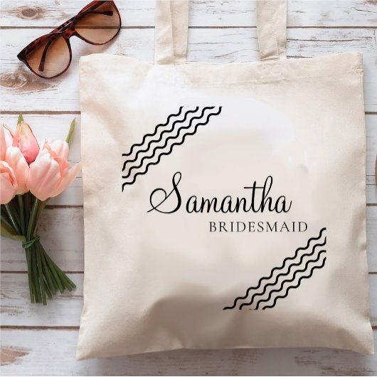 Bride, Bridesmaid Canvas tas