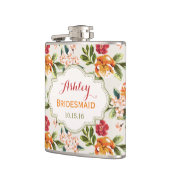 Bride Bridesmaid Classy Floral Wedding Heupfles (Links)