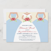 Bride & Bridesmaids' Brunch Invite (sky blue) Kaart (Voorkant)