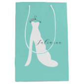 Bride & Bridesmaids hier komt de Bride Partij Medium Cadeauzakje (Voorkant)