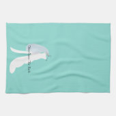 Bride & Bridesmaids hier komt de Bride Partij Theedoek (Horizontaal)