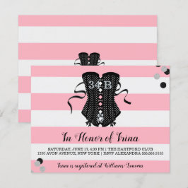 BRIDE & Bridesmaids Ohh Lala Lingerie Shower Party Kaart