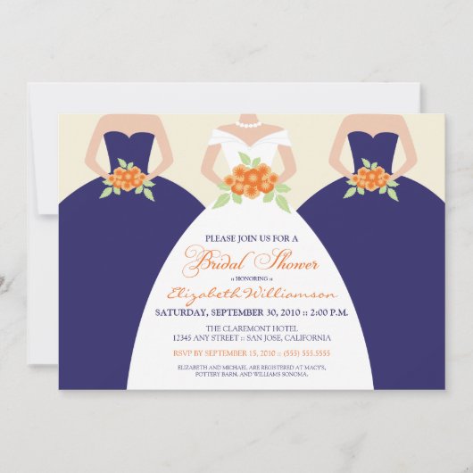 Bride & Bridesmaids Vrijgezellenfeest Invite (mari Kaart (Voorkant)