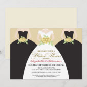 Bride & Bridesmaids Vrijgezellenfeest nodigt (zwar Kaart (Voorkant / Achterkant)