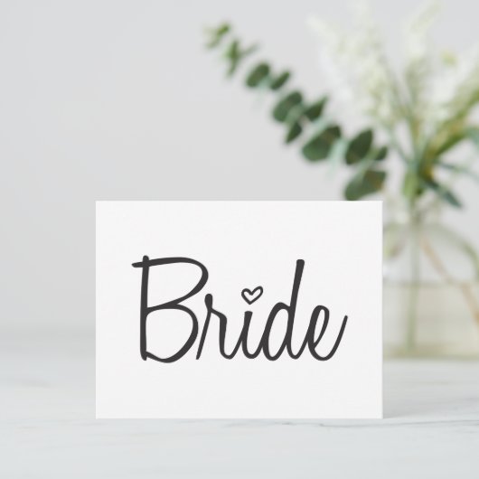 Bride Briefkaart (Staand voorkant)