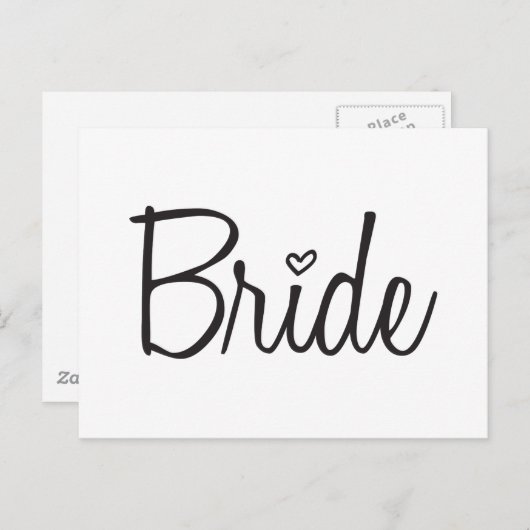 Bride Briefkaart (Voorkant / Achterkant)