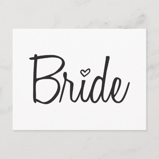Bride Briefkaart (Voorkant)