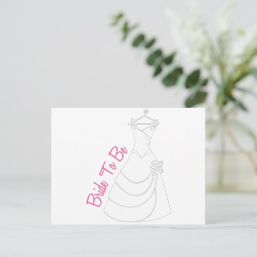 Bride Briefkaart (Staand voorkant)