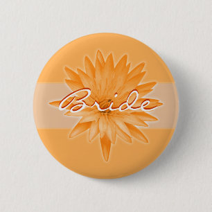 Bride bruiloft name tags - aanpasbare badges ronde button 5,7 cm