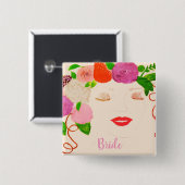 Bride Button (Voorkant /achterkant)