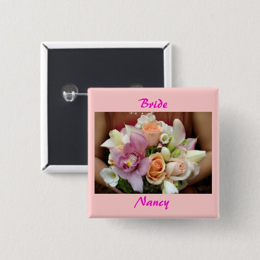 Bride Button (Voorkant /achterkant)