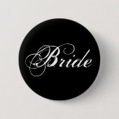 Bride Button in zwart (Voorkant)
