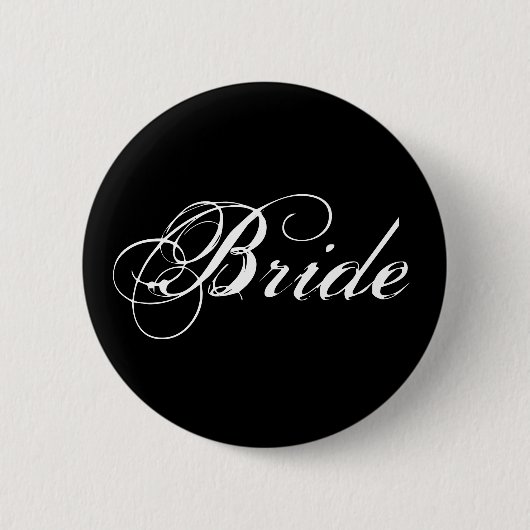Bride Button in zwart (Voorkant)
