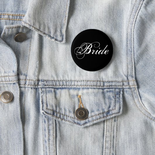 Bride Button in zwart (In situ)